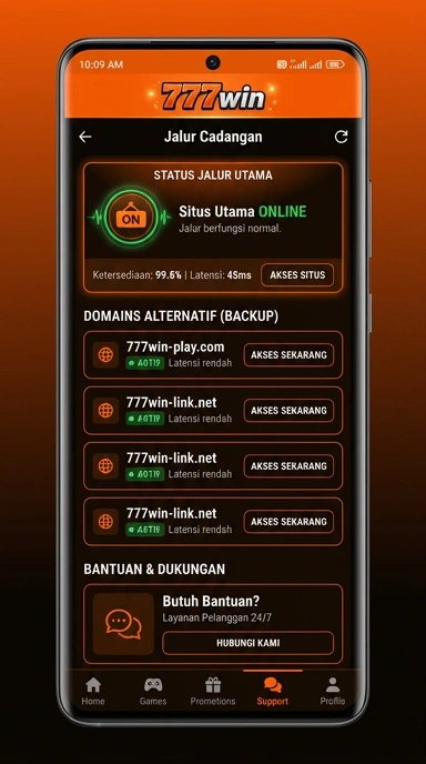 Tampilan link alternatif 777win