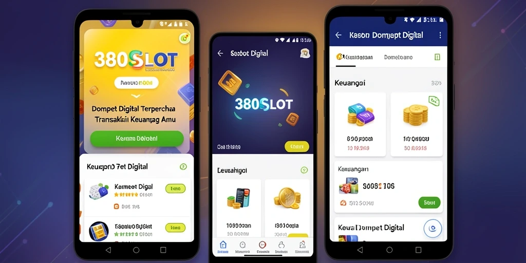 Tampilan antarmuka aplikasi 380SLOT yang modern dan user-friendly.