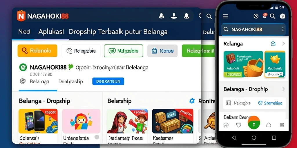 Antarmuka pengguna NAGAHOKI88 yang menarik dan fungsional.